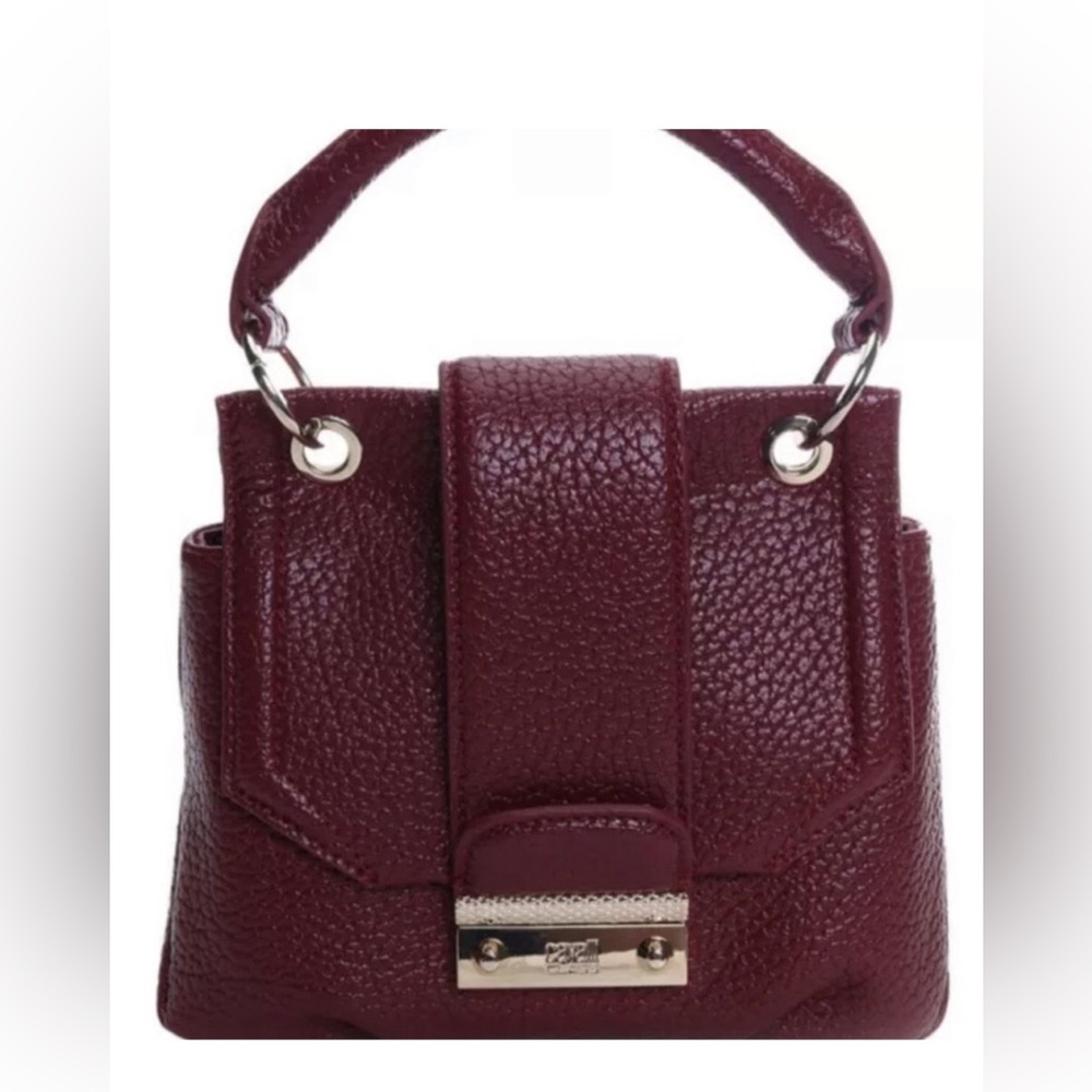 NWT Roberto Cavalli Cosmopolitan Burgundy Crossbody Bag